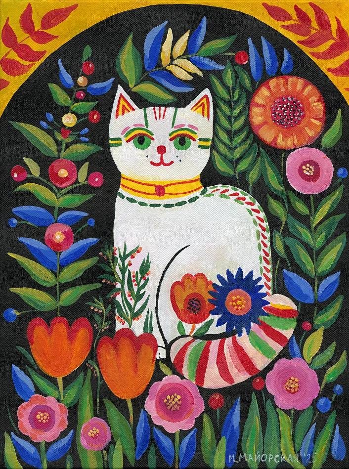 Il gatto nel giardino 1